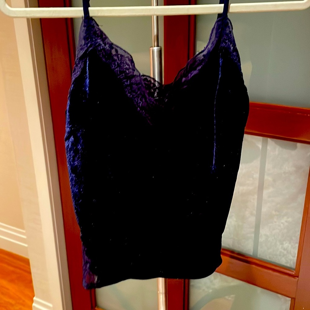 Velvet lace top